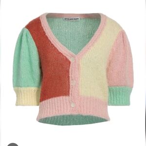 Attic And Barn Nwt Wool Blend Multicolor Women's Sweater Suze Xs